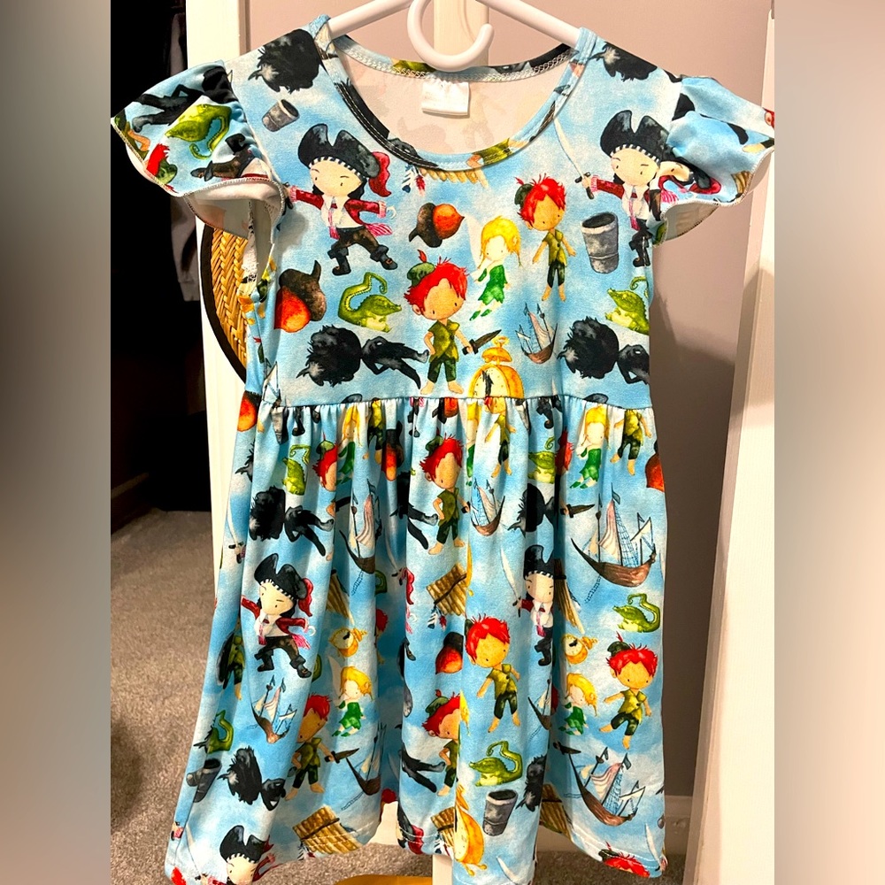 Girls Peter Pan, Captain Hook, and Tinkerbell Dress